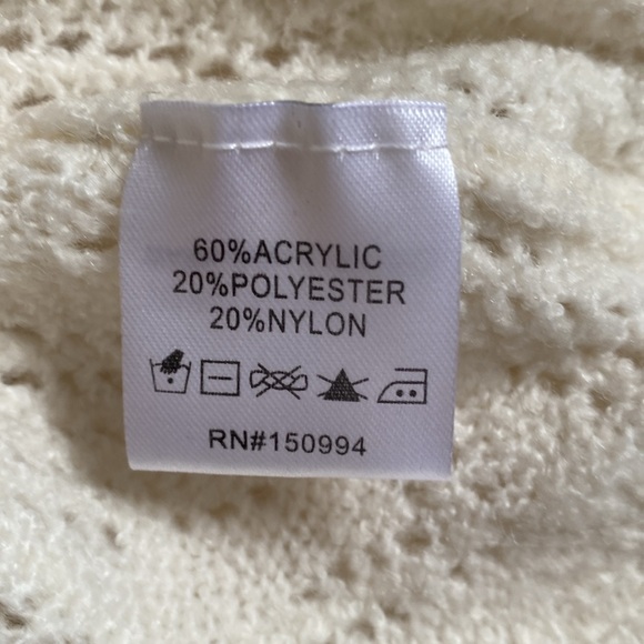 Belldini Ecru/Black Sweater XL NWT - Picture 5 of 8